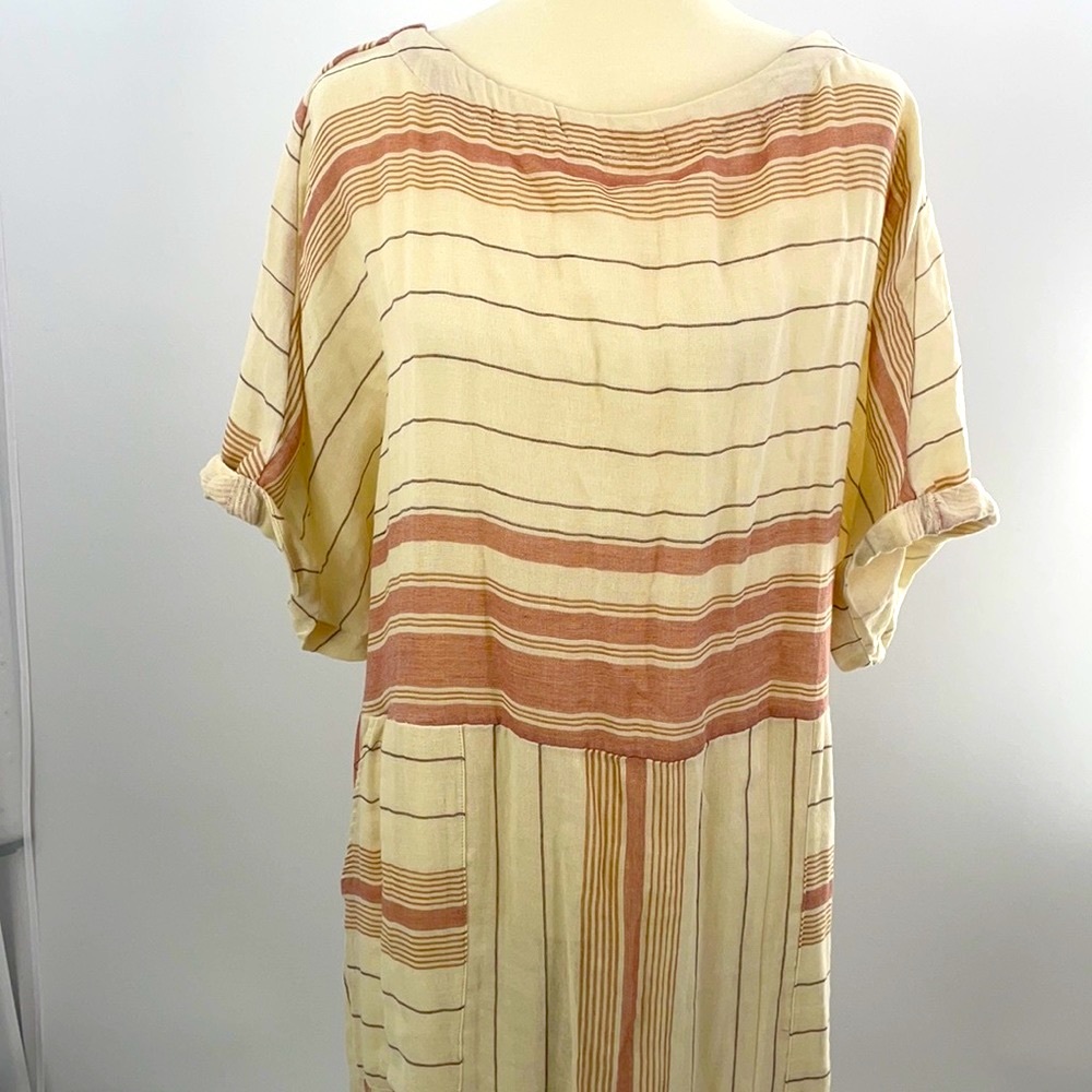 NWT FREE PEOPLE SZ S STRIPED DRESS SHEER